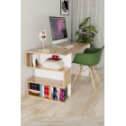 Leo Kitaplıklı Çalışma Masası Atlantik Çam-2