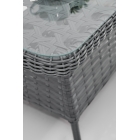 Deniz Rattan Puflu Bahçe Balkon Takımı 3+1+1 Antrasit-2