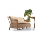 Deniz Rattan Puflu Bahçe Balkon Takımı 3+1+1 Kahve-1