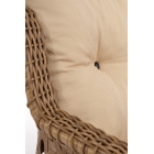 Deniz Rattan Puflu Bahçe Balkon Takımı 3+1+1 Kahve-2