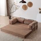 Lounge Aktivite Koltuğu Çok Amaçlı Koltuk Yatak Kahve-1