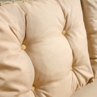 Rio Rattan Bahçe Balkon Oturma Takımı 2+1+1+Camlı Masa Cappuccino-4