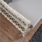 Icon Rattan Bahçe Balkon Oturma Takımı 2+1+1+Camlı Masa Kemik Rengi-3