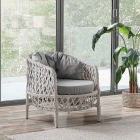 Konfor Rattan Bahçe Balkon Oturma Takımı 2+1+1+Camlı Masa Kemik-1
