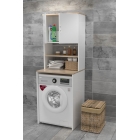Çamaşır Makinesi Üstü Banyo Dolabı Rafı Beyaz-2