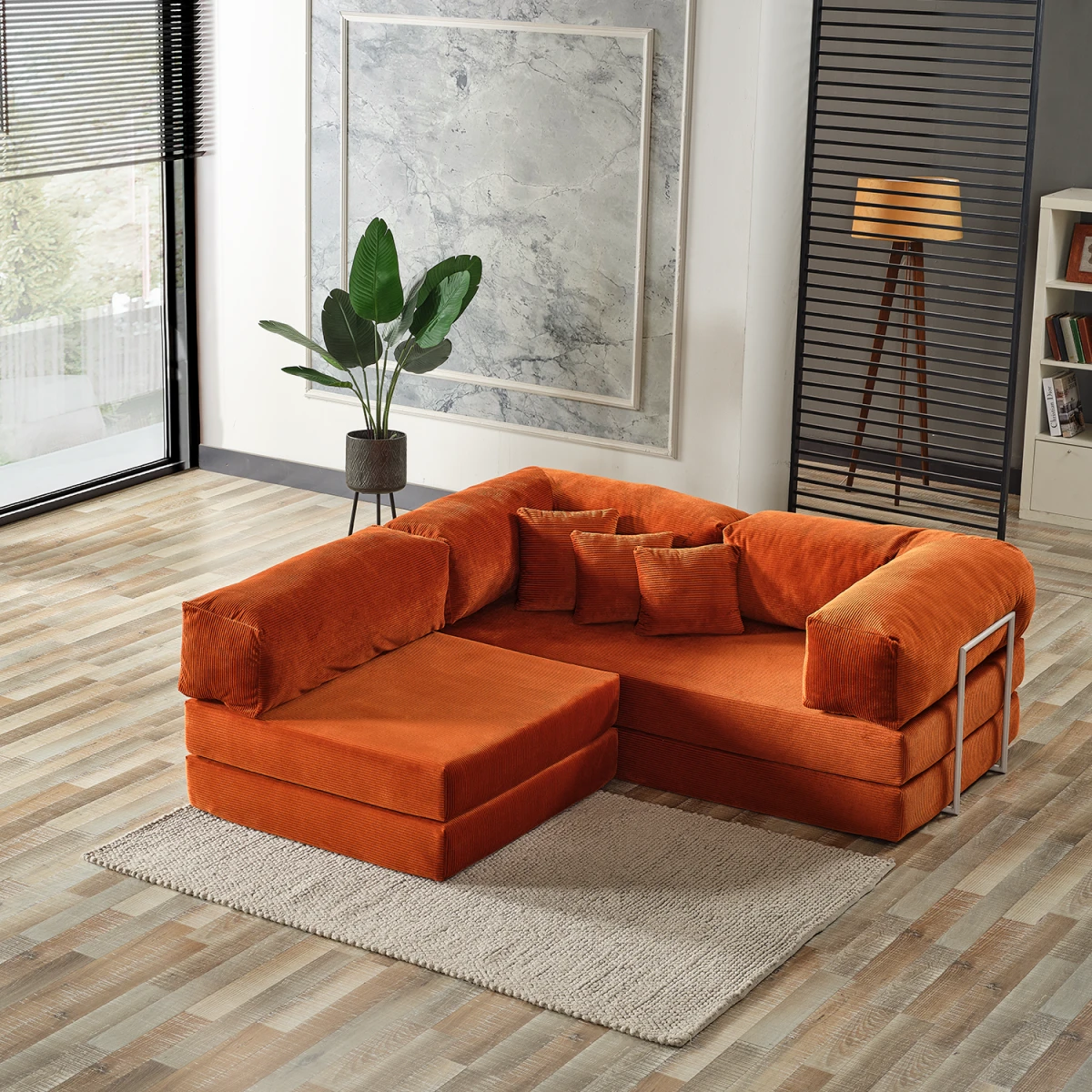 Legom Sera Aktivite Koltuğu Yatak Olabilen Çok Amaçlı Kanepe Koltuk Takımı Kiremit