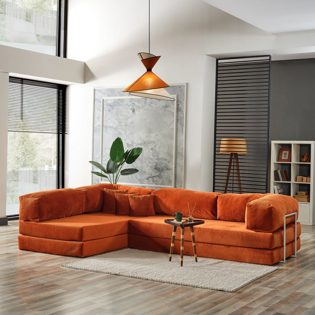 Legom Petek Aktivite Koltuğu Yatak Olabilen Çok Amaçlı Kanepe L Koltuk Kiremit