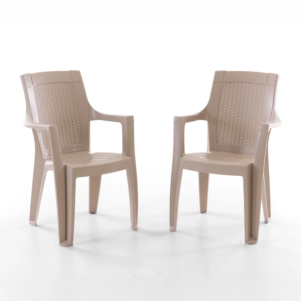 Efes 2'li Rattan Sandalye Cappuccino