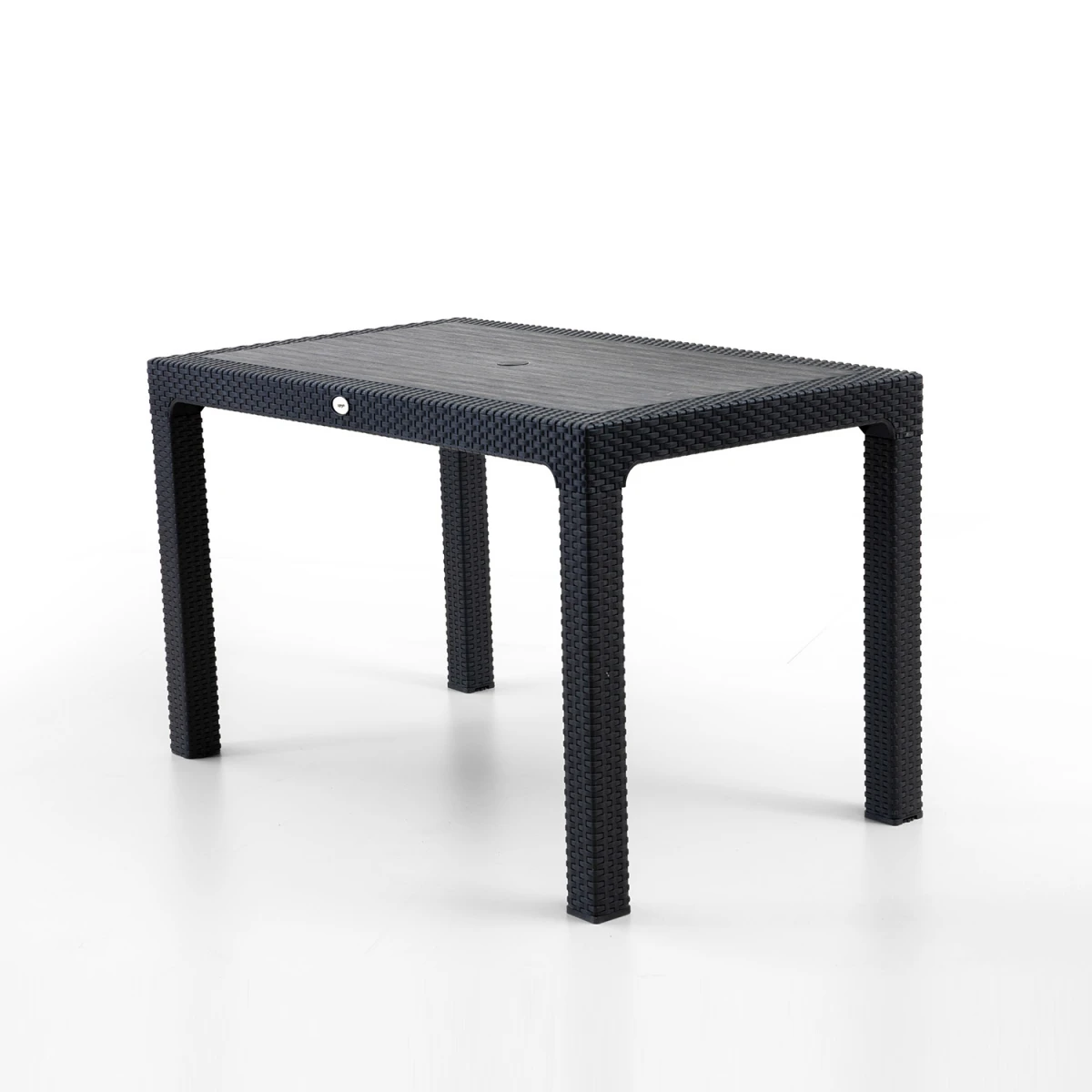 Rattan 75x125 cm Masa Siyah