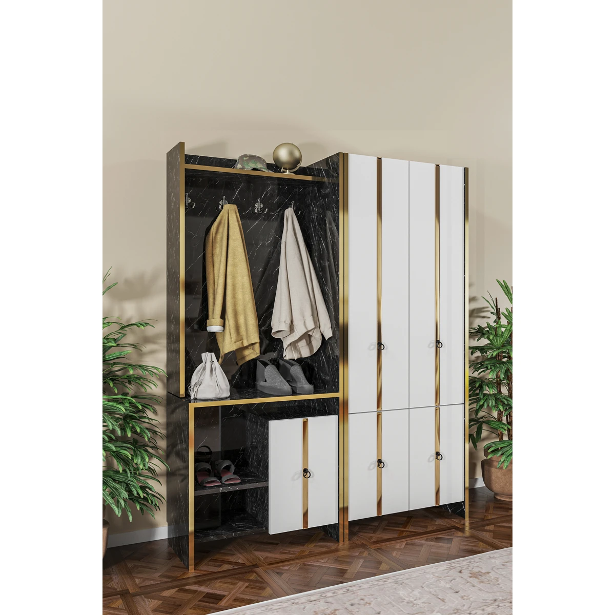 Ardeno Sarmaşık Portmanto Vestiyer