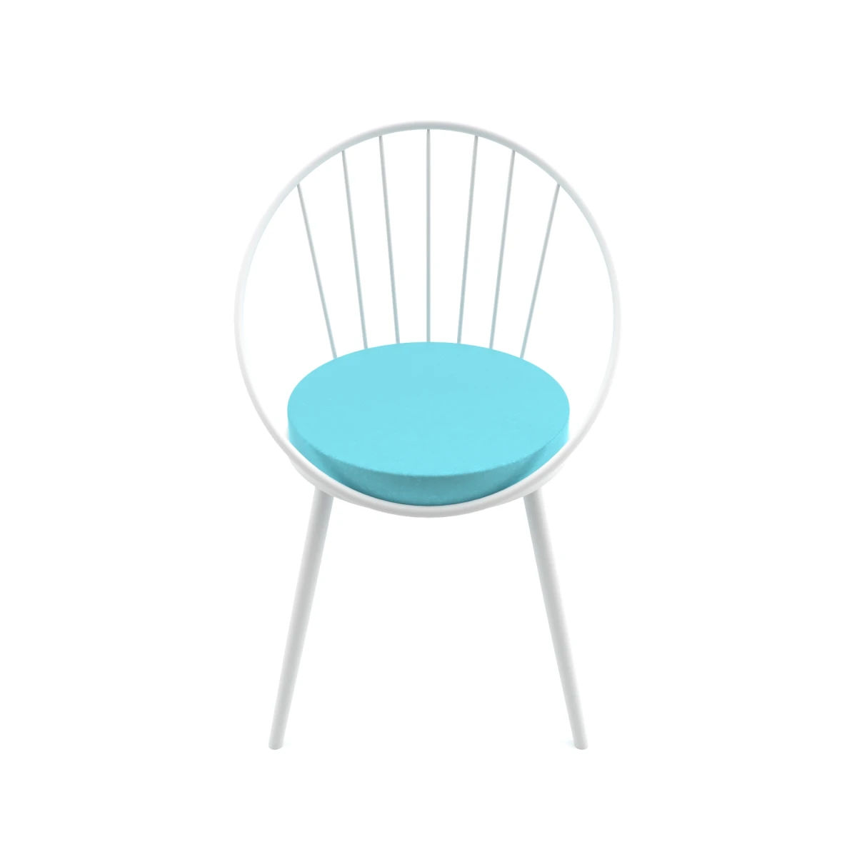 Evdemo Eylül Metal Tel Sandalye Turkuaz