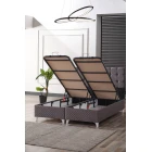 Bengü Çift Kişilik Baza Başlık Set Gri 150*200-0