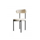 Trend Tekli Mutfak Masası Sandalyesi Krem-Siyah-1