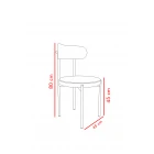 Trend Tekli Mutfak Masası Sandalyesi Gri-Beyaz-1