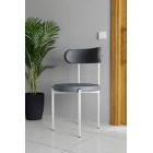 Trend 2'li Mutfak Masası Sandalyesi Gri-Beyaz-0