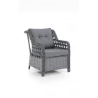 Eren Rattan Bahçe Balkon Takımı 2+1+1 Antrasit-1