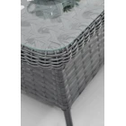 Deniz Rattan Puflu Bahçe Balkon Takımı 3+1+1 Antrasit-2
