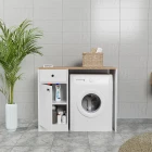 Sena Çamaşır Makinesi Dolabı Atlantik Çam Beyaz-0