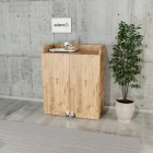 Derin 2 Kapaklı Erzak Kiler Dolabı Atlantik Çam-0