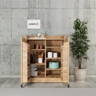 Derin 2 Kapaklı Erzak Kiler Dolabı Atlantik Çam-1