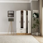 Erna 3 Kapak 2 Çekmeceli Gardırop Atlantik Çam-2