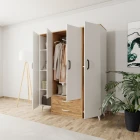 Aden 4 Kapak 2 Çekmeceli Gardırop-2