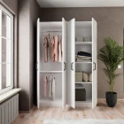 Gabi 4 Kapaklı Gardırop  Beyaz-1