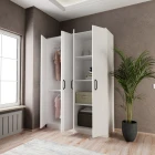 Gabi 4 Kapaklı Gardırop  Beyaz-2