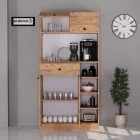 Pera Kahve Köşesi Çok Amaçlı Dolap Atlantik Çam-2