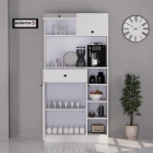 Pera Kahve Köşesi Çok Amaçlı Dolap Beyaz-2