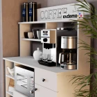 Barista Kahve Köşesi Çok Amaçlı Dolap Beyaz-2