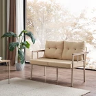 Saye Metal Bahçe Balkon Oturma Takımı 2+1+1+Orta Sehpa Cappuccino-0