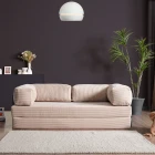Lounge Aktivite Koltuğu Çok Amaçlı Koltuk Yatak Krem-0