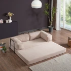 Lounge Aktivite Koltuğu Çok Amaçlı Koltuk Yatak Krem-1