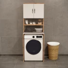 Çamaşır Makinesi Üstü Banyo Dolabı Rafı Atlantik Çam-0
