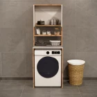 Çamaşır Makinesi Üstü Banyo Dolabı Rafı Atlantik Çam-1