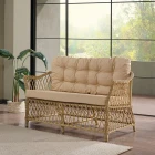 Icon Rattan Bahçe Balkon Oturma Takımı 2+1+1+Camlı Masa Cappuccino-0