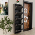 5 Kapaklı Metal Ayakkabılık Antrasit-2