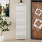 5 Kapaklı Metal Ayakkabılık Beyaz-1