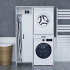 Lora Çamaşır Makinesi Dolabı Çok Amaçlı Dolap Beyaz-0