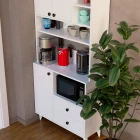 Atlas Kahve Köşesi Çok Amaçlı Dolap Beyaz-3