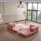 Legom Alis Aktivite Koltuğu Yatak Olabilen Çok Amaçlı Kanepe Pudra-2