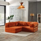 Legom Sera Aktivite Koltuğu Yatak Olabilen Çok Amaçlı Kanepe Koltuk Takımı Kiremit-0