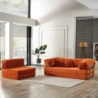 Legom Sera Aktivite Koltuğu Yatak Olabilen Çok Amaçlı Kanepe Koltuk Takımı Kiremit-1