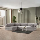 Legom Petek Aktivite Koltuğu Yatak Olabilen Çok Amaçlı Kanepe L Koltuk Gri-0