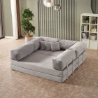 Legom Petek Aktivite Koltuğu Yatak Olabilen Çok Amaçlı Kanepe L Koltuk Gri-1