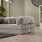 Legom Petek Aktivite Koltuğu Yatak Olabilen Çok Amaçlı Kanepe L Koltuk Gri-3