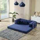 Legom Lucas Aktivite Koltuğu Yatak Olabilen Çok Amaçlı Kanepe L Koltuk Mavi-2