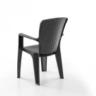 Side 4'lü Rattan Sandalye Siyah-2