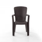 Side 4'lü Rattan Sandalye Kahve-0
